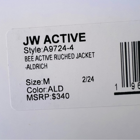 JOHNNY WAS BEE ACTIVE LIGHTWEIGHT BOMBER JACKET SIZE MEDIUM NWT RETAIL $340. - Picture 10 of 15